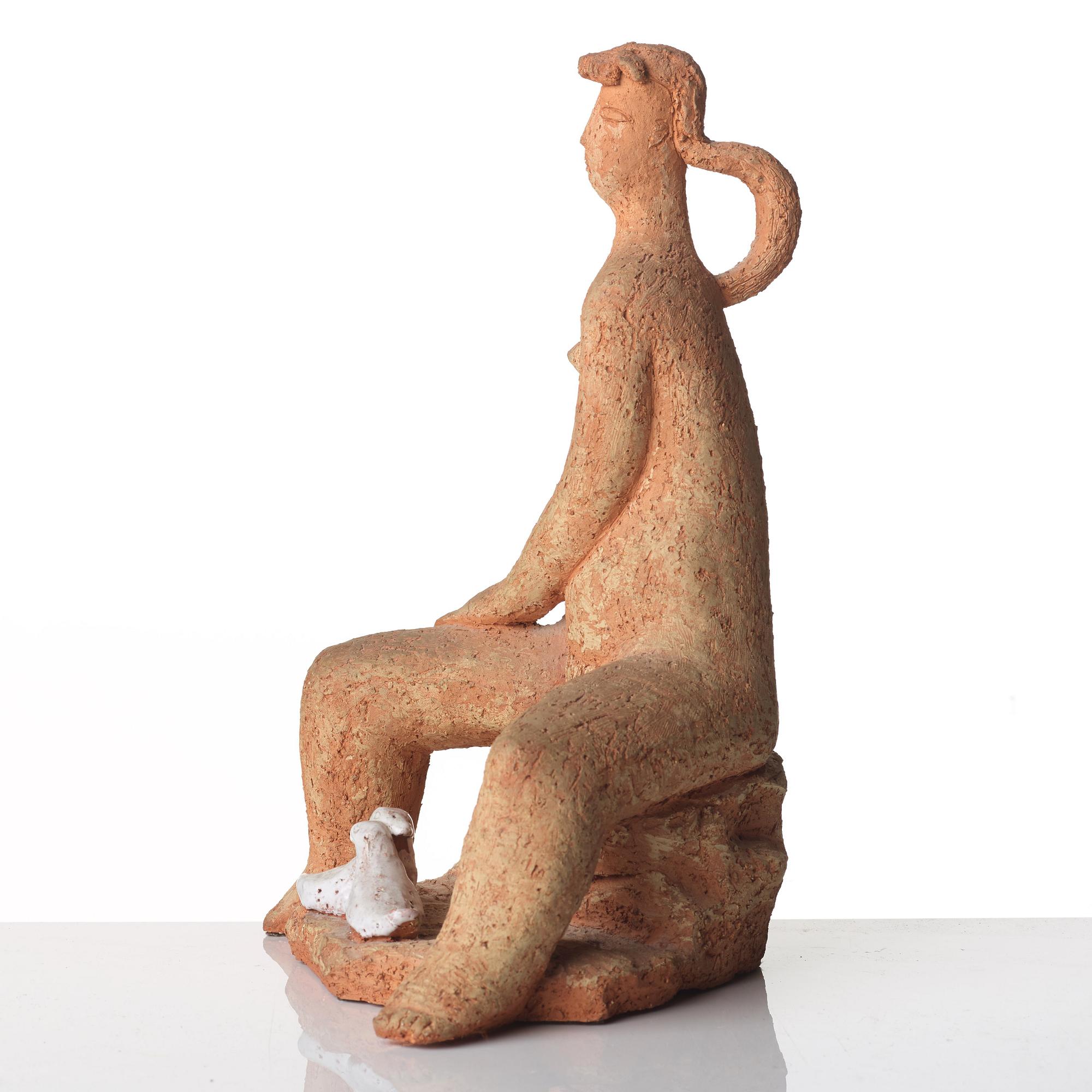 Mari Simmulson, a unique terracotta sculpture, Upsala-Ekeby, Sweden 1950's.