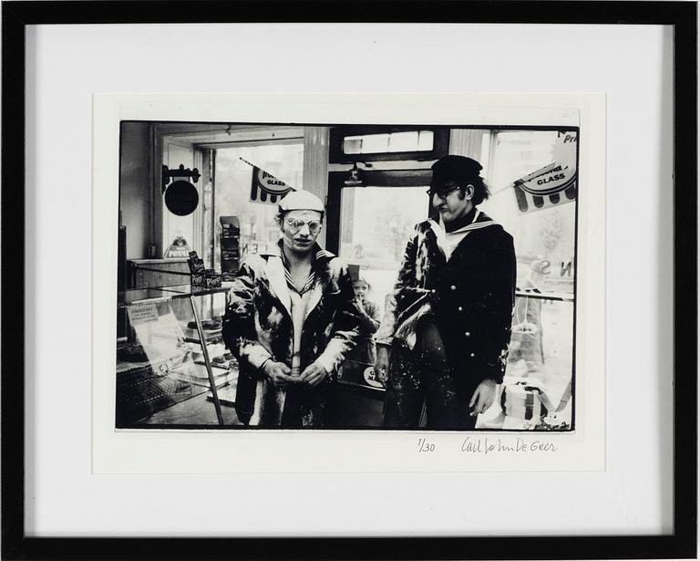 Carl Johan De Geer, photo, signed 1/30.