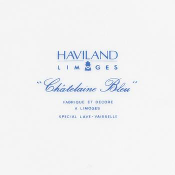 A 78 piece porcelin 'Châtelaine Bleu' dinner service, and 24 piece 'Lazuli, 'Haviland, Limoges, France.