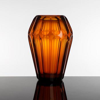 A glass vase from Moser, Karlsbad. 1920´s or 1930´s.