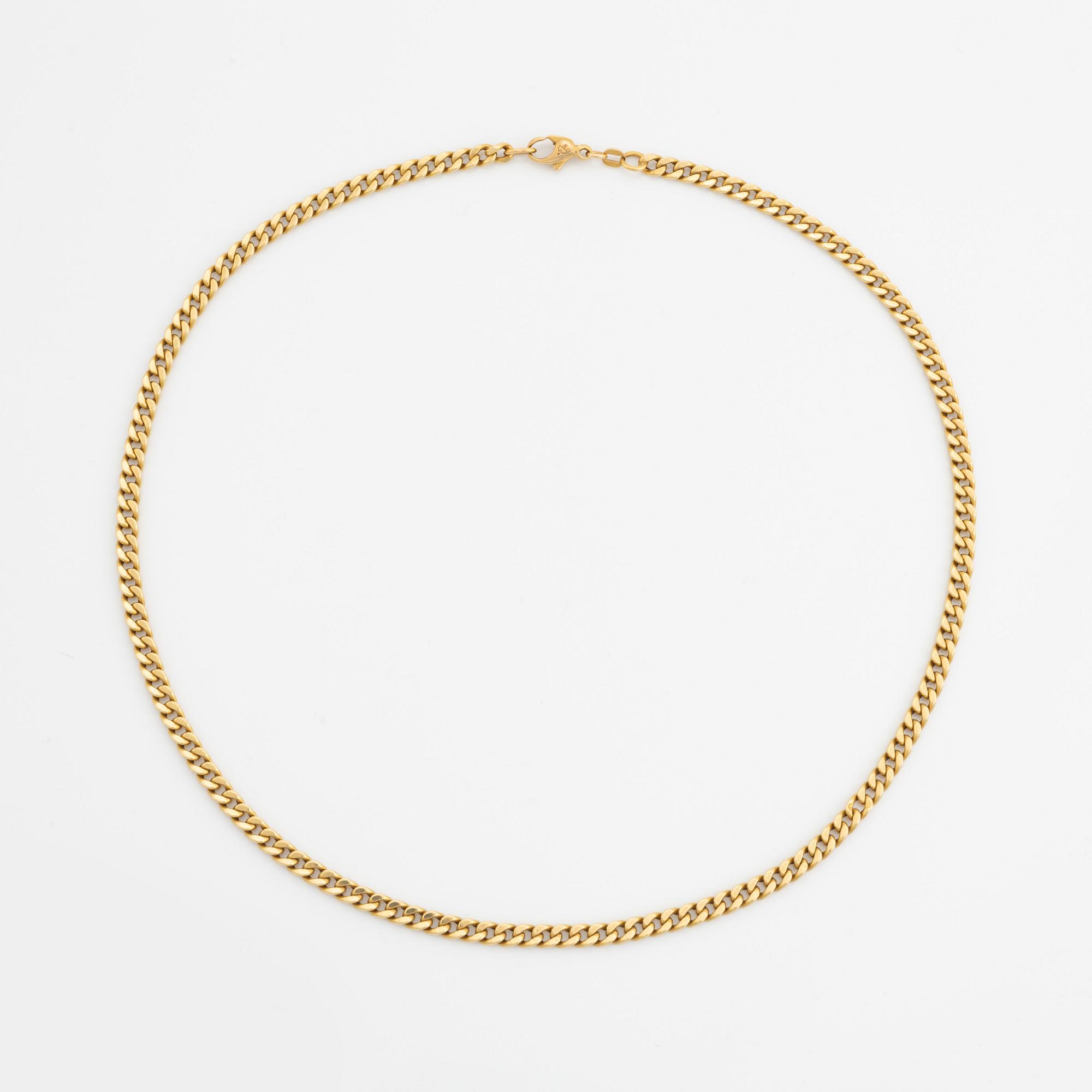 18K gold necklace, Balesta.