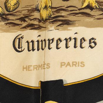 Hermès, scarf, "Cuivreries".