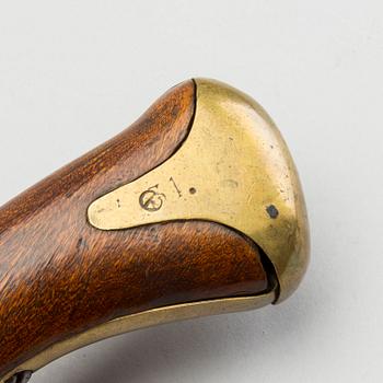 A FLINTLOCK PISTOL, model m/1807.