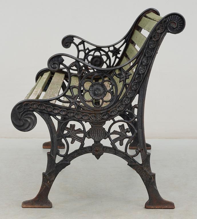 TRÄDGÅRDSSOFFA, gjutjärn, 1900-tal.