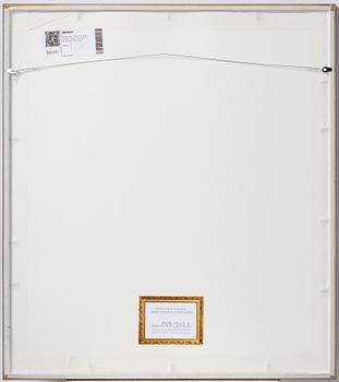 Offset bag in plastic from Keith Haring's exhibition at the Centre Pompidou, Paris, 1987.