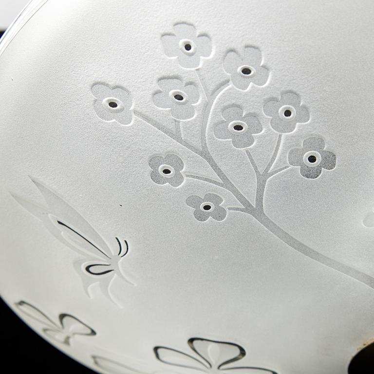 Birger Ekman, taklampa, Swedish Modern, Glössner, 1940-tal.