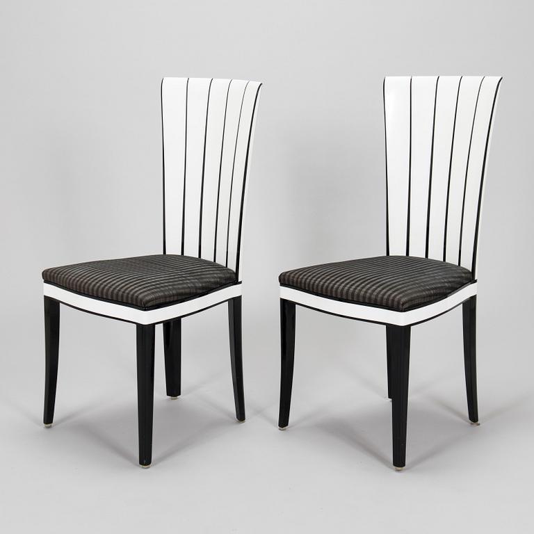 Eliel Saarinen, two 'Saarinen House Cranbrook' chairs, Adelta.