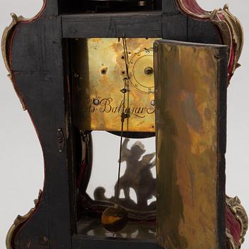 A Louis XV-style bracket clock, probably 19th century, dial and clockwork marked Charles Baltazar, Paris.