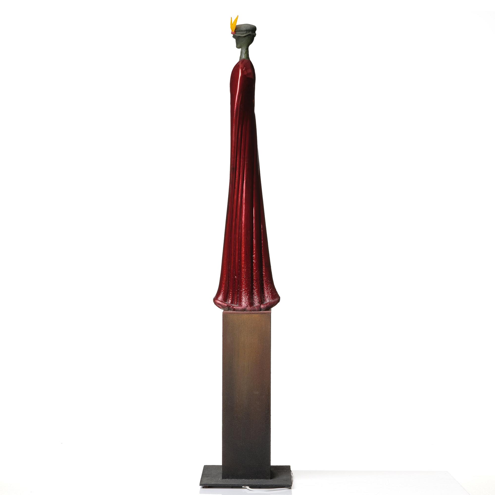 Kjell Engman, a unique glass sculpture 'Nobelman', Kosta Boda, Sweden.