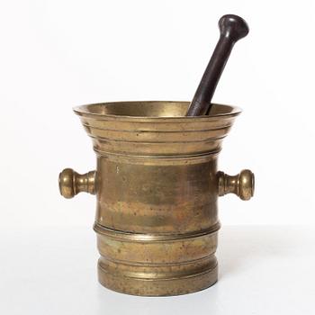 A large bronze, mortar,  19th century.
