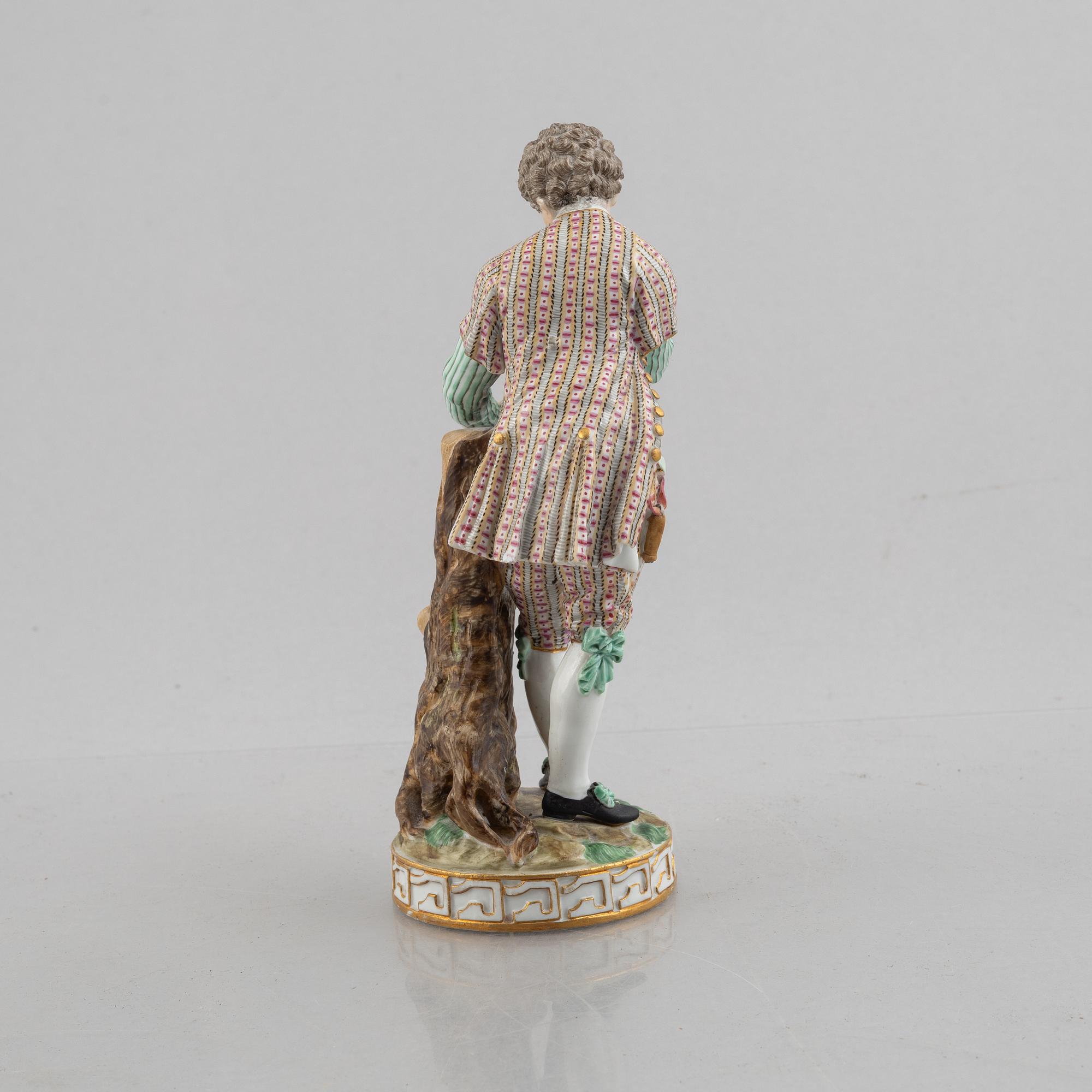 A Meissen porcelain figure of a boy, Marcolini (1774-1814).