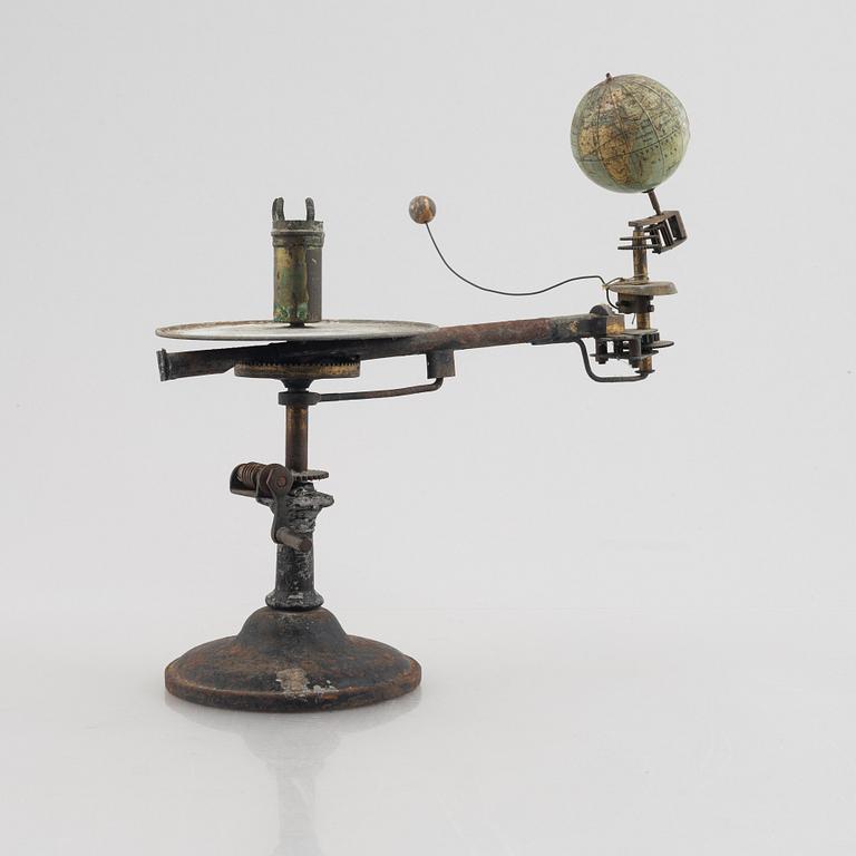 A German tellurium and lunarium by Ernst Schotte & Co. of Berlin (fl. 1855-1900), late 19th century.
