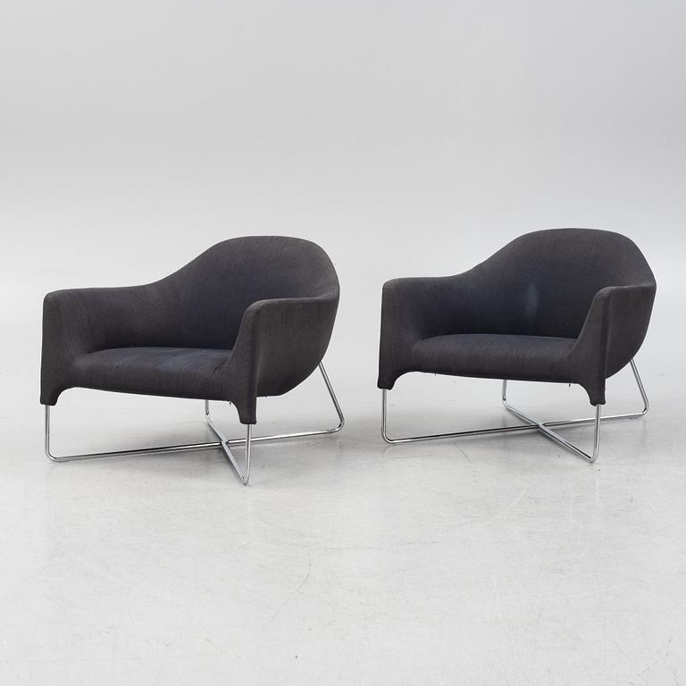 Carlo Colombo, a pair of 'Bali' armchairs, Poliform.