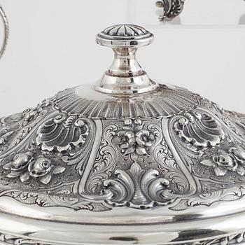 Kaffe- och teservis, 5 delar, sterling silver, 1900-tal, ATN, Bogota, Colombia.