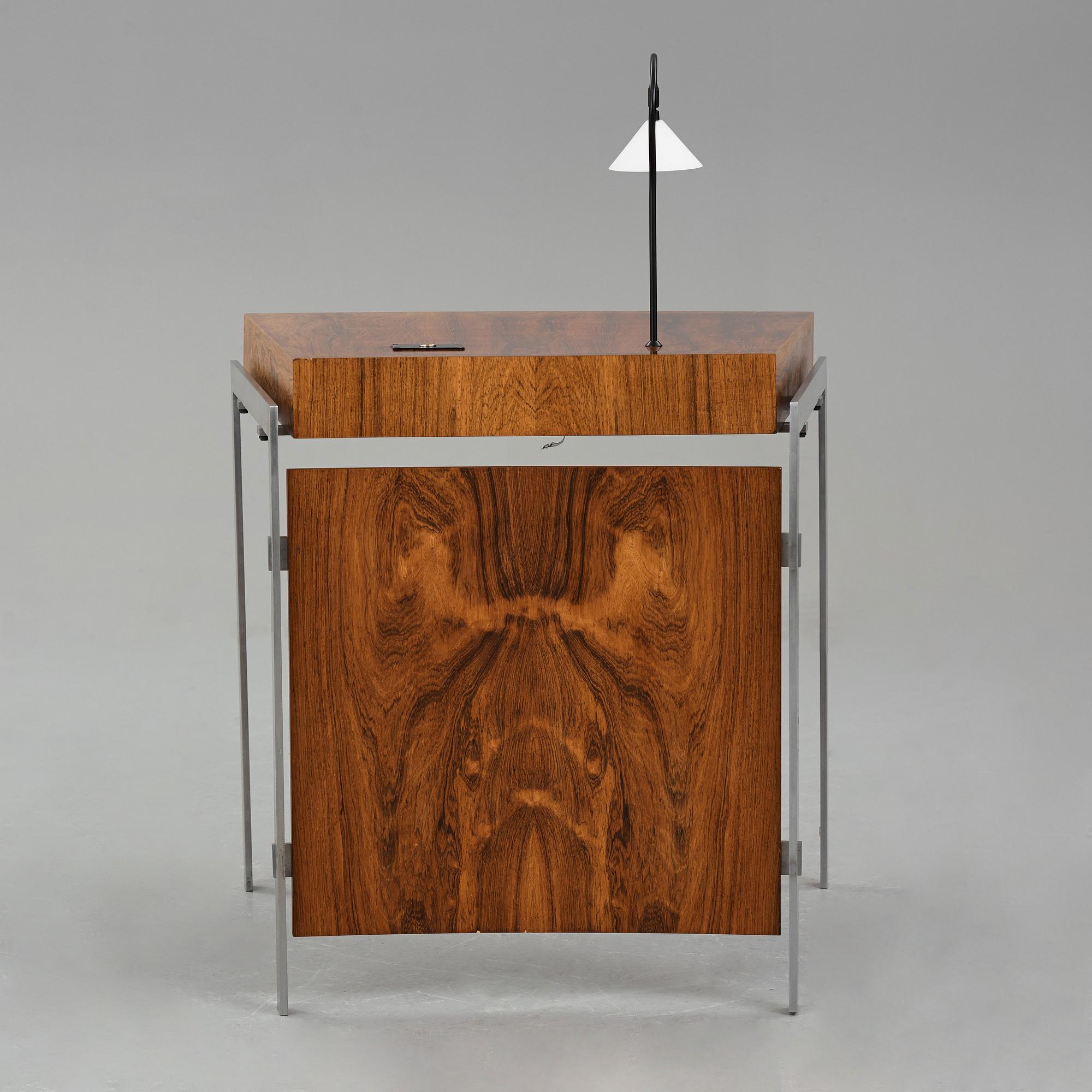 Jørgen Groth, fristående skrivbord, Borella-Hansen & Co samt smidesfirman Herluf Poulsen, Danmark 1962.