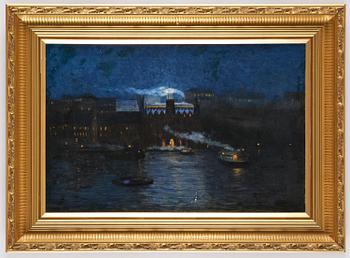 Niels Björnson-Möller, attributed to, "Mariahissen i kvällsbelysning".