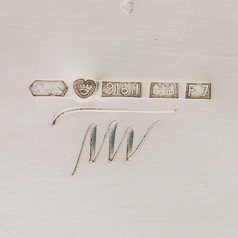 Tapio Wirkkala, vas, silver, "TW 36", Kultakeskus Hämeenlinna, 1959.