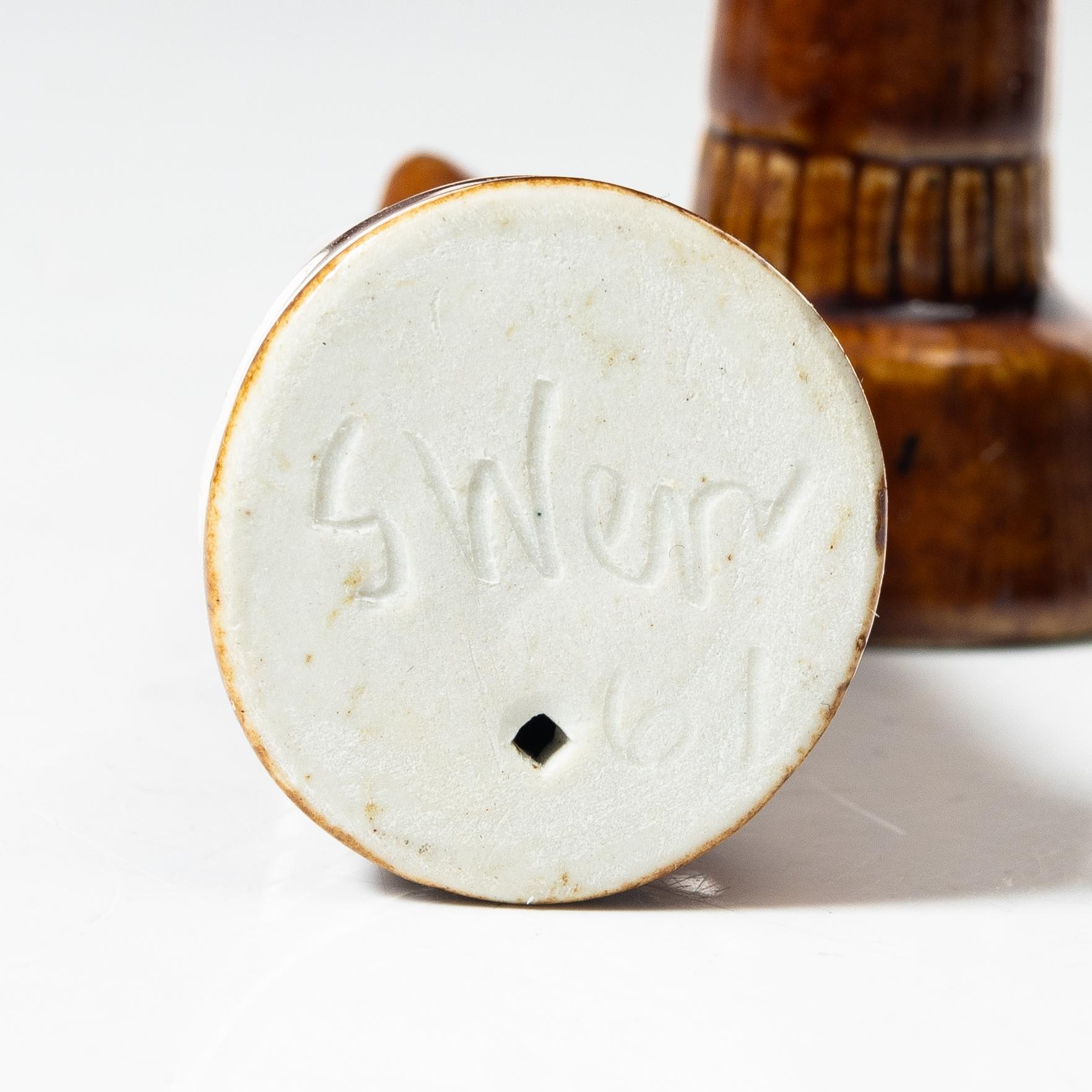 Sven Wejsfelt, a set of 33 stoneware chess pieces, Gustavsberg Studio 1964.