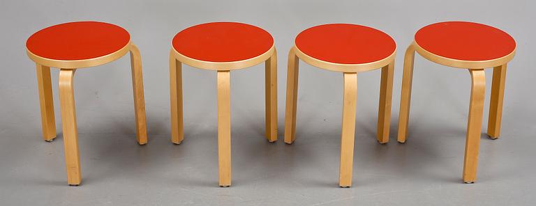 PALLAR, 4 st, modell "60", Alvar Aalto, Artek.