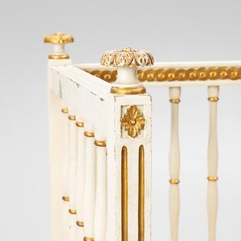 Soffa, sengustaviansk, omkring år 1800.