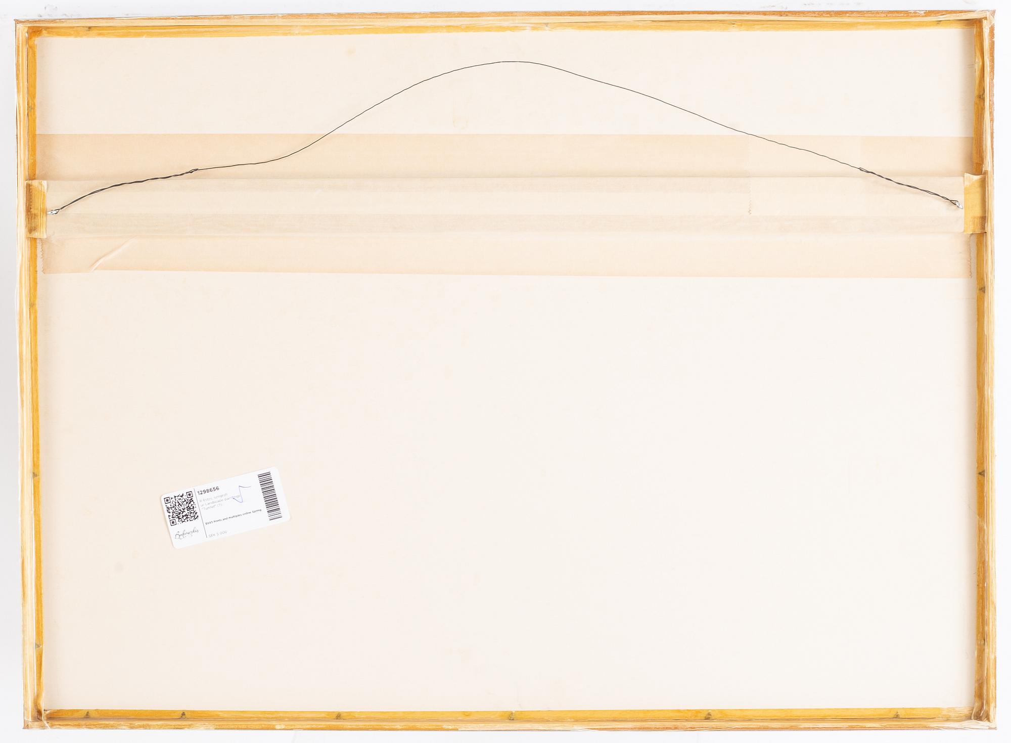 Richard Estes, silkscreen in colours, 1972, signed 58/75.