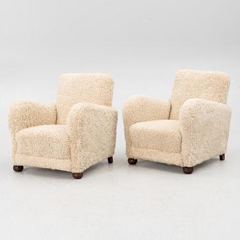 Fåtöljer, ett par, 1900-tales första hälft..