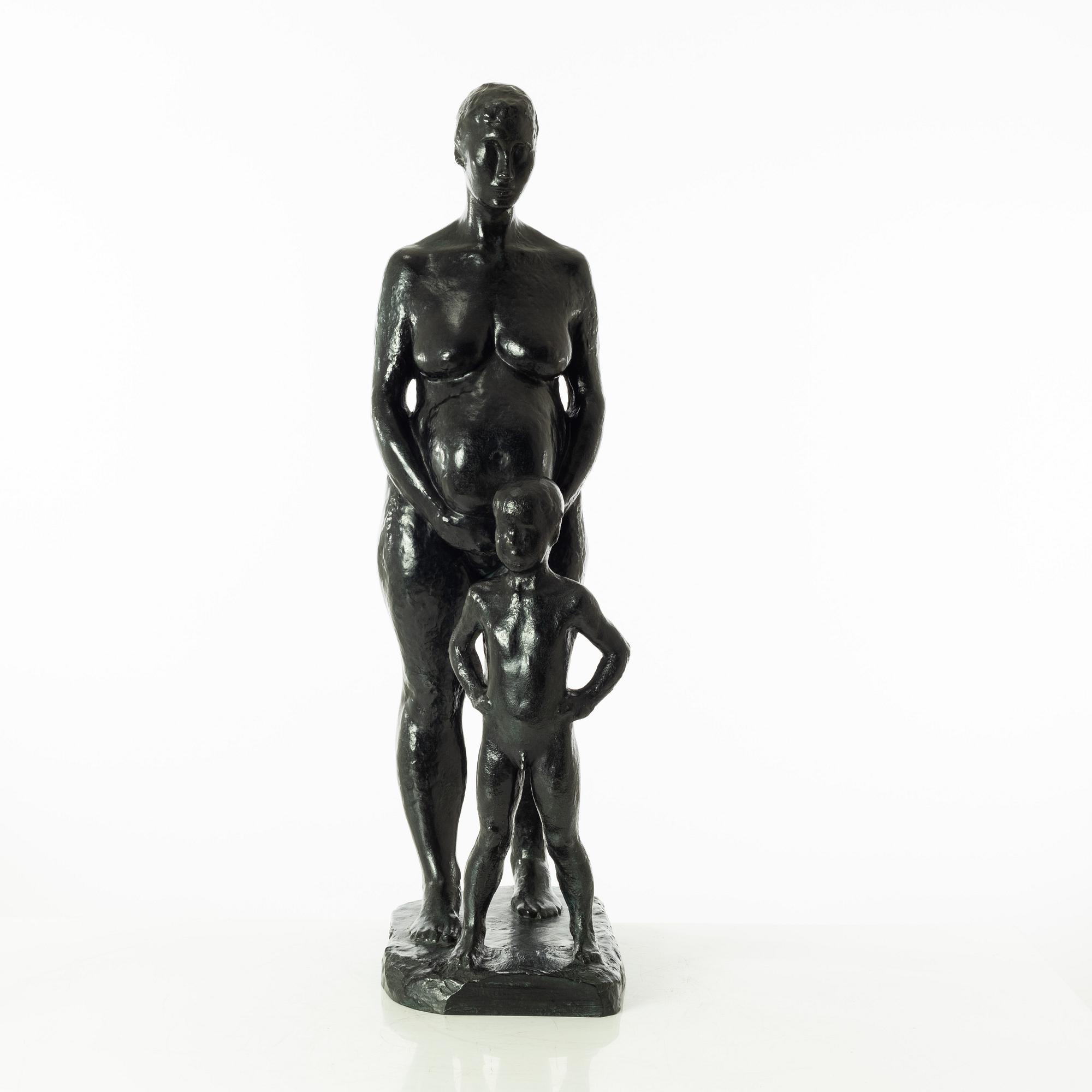Gudmar Olovson, sculpture. Signed. Numbered. Foundry mark. Bronze, height 71 cm, length 36 cm.