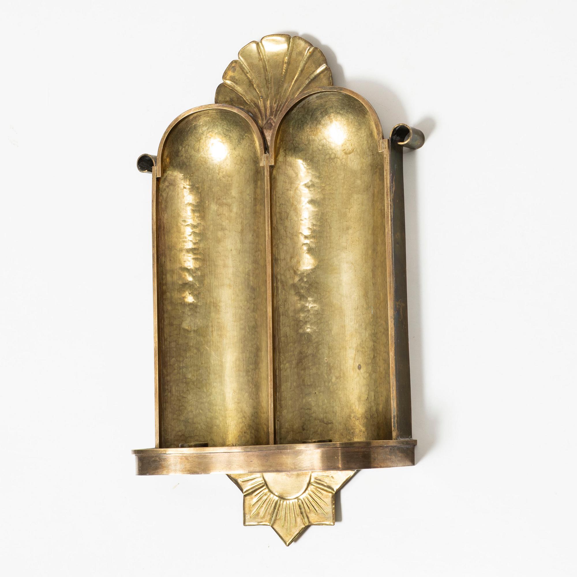 Ellen Kajerdt, wall sconce, first half of the 20th century.