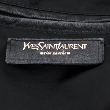 YVES SAINT LAURENT, a black leather shoulder bag, "Muse".