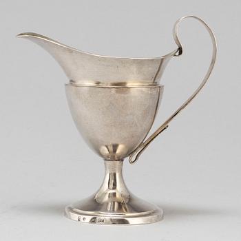 A silver creamer, mark of PE Sundberg, Karlskrona 1830.