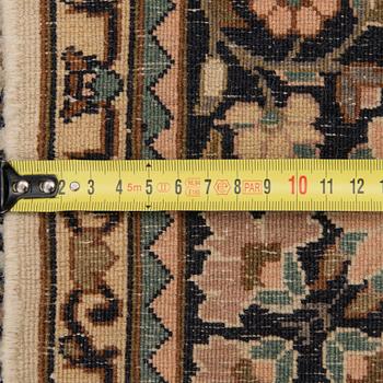 A Kashmir carpet, silk on cotton warp. Circa 185 x 125 cm.