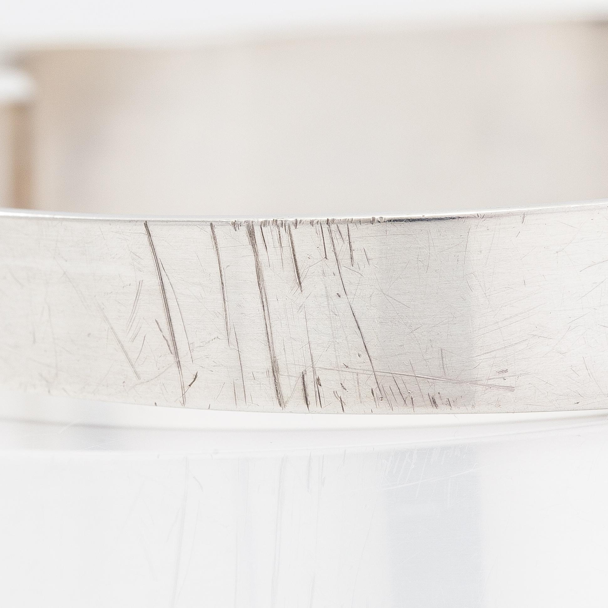 Elis Kauppi, Armband, sterling silver och rökkvarts. Kupittaan kulta, Åbo 1961.