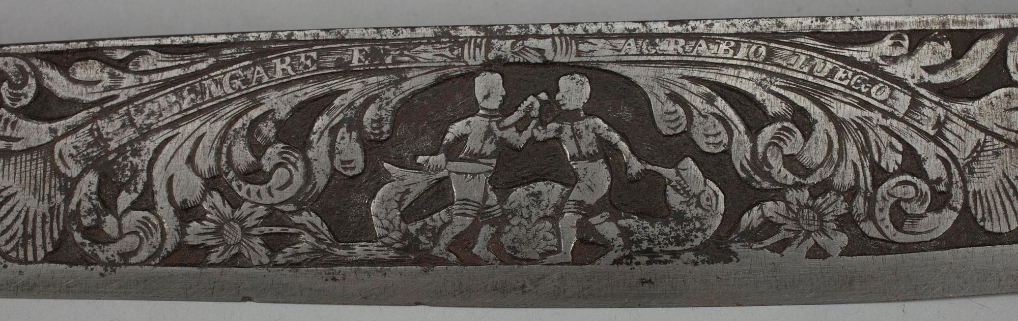 KNIV, Spanien, järn, 1600-1700 -tal.