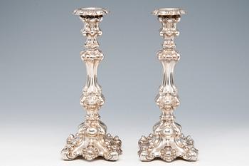 155. CANDLESTICKS A PAIR.