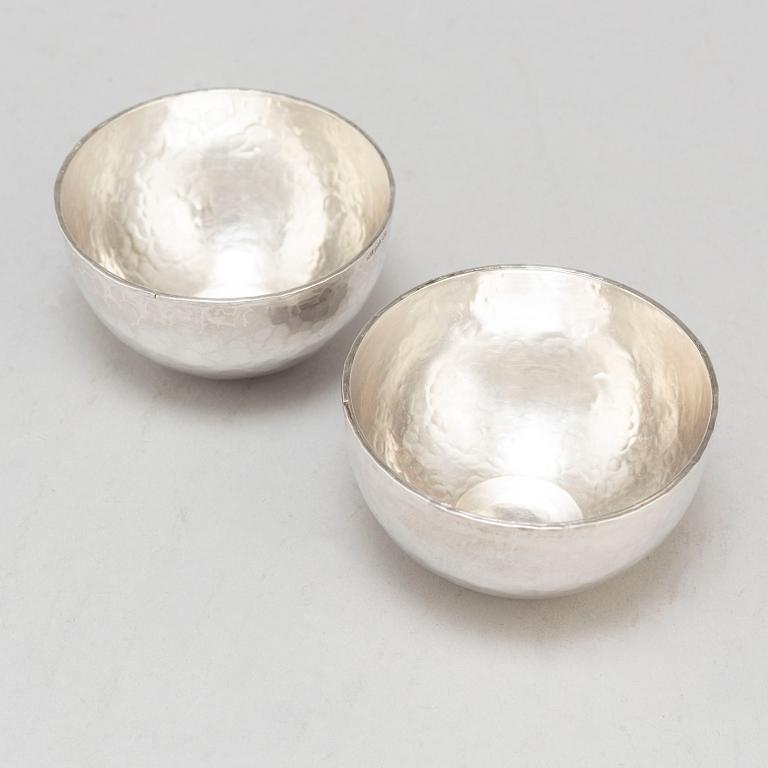 SUPKOPPAR, 8 st, sterlingsilver, svenska stämplar, 1979.