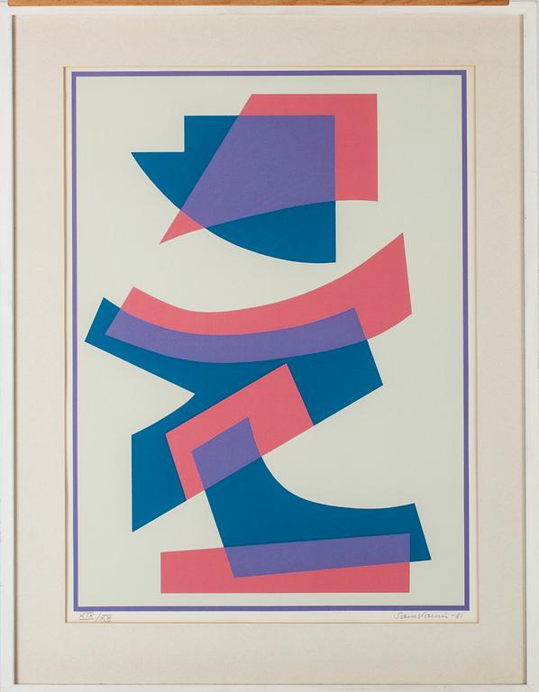 SAM VANNI, serigrafi, signerad, daterad -81 och numrerad XIX/XX.