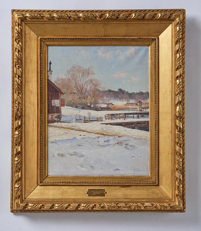 Axel Lindman, Winter scene.