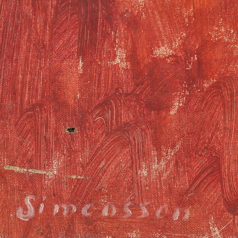 Birger Simonsson, oil on canvas, signed.