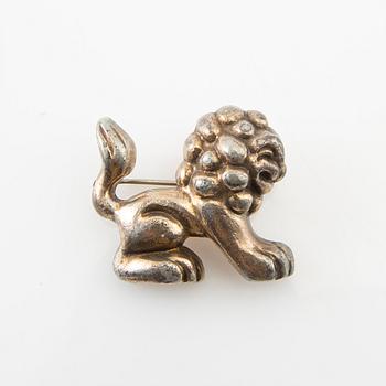 Anna Petrus, Brooch in pewter, for the company Svenskt Tenn.