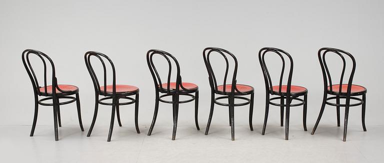 STOLAR, 6 st, Thonet, 1900-talets första hälft.