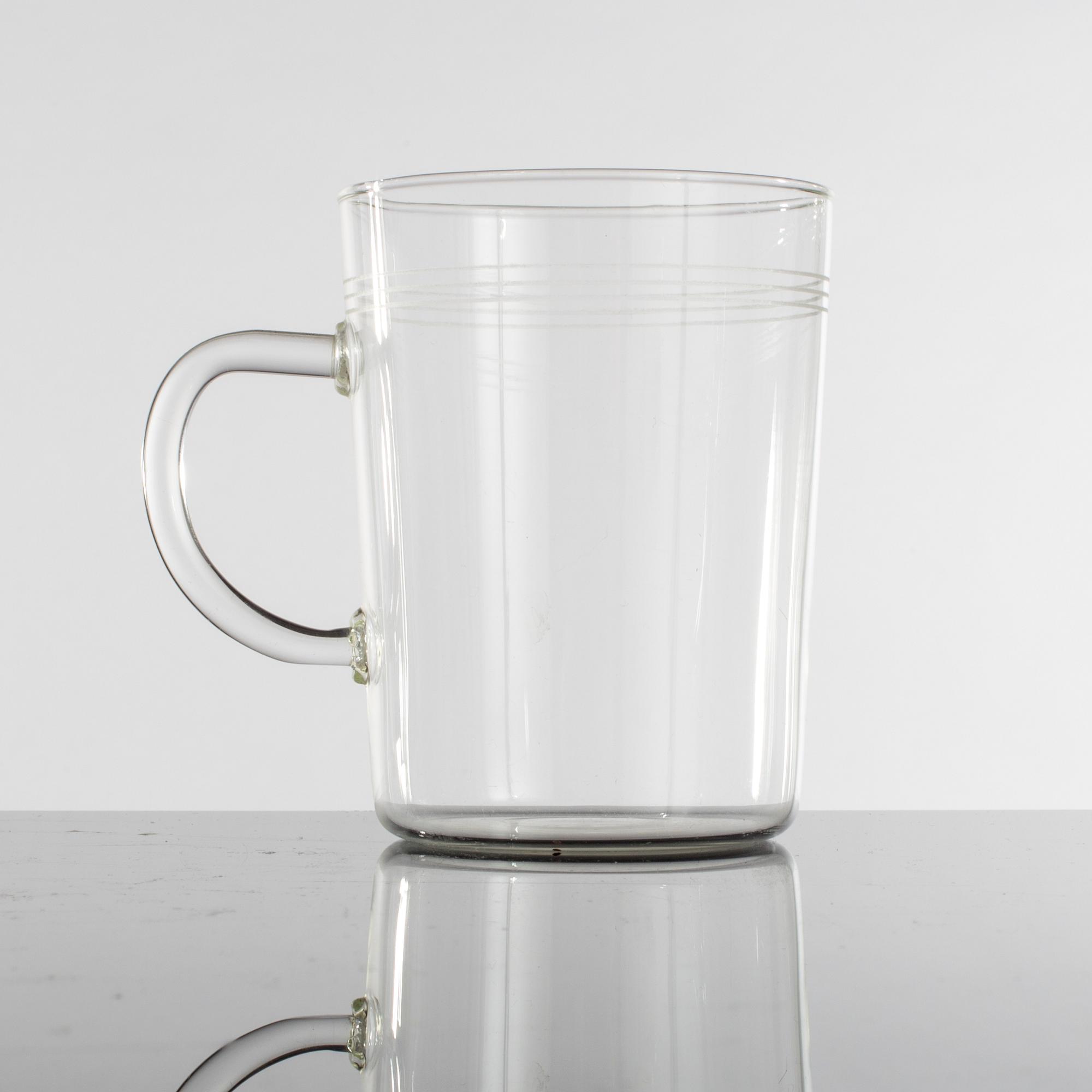 WILHELM WAGENFELT, 36 delar till teservis, delar, för Jenaer Glaswerke, Jena.