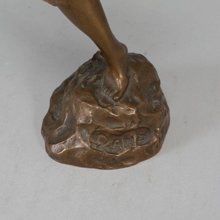 UNKNOWN ARTIST 20TH CENTURY, sculpture. Signed. Foundry mark. Bronze, height 29 cm.