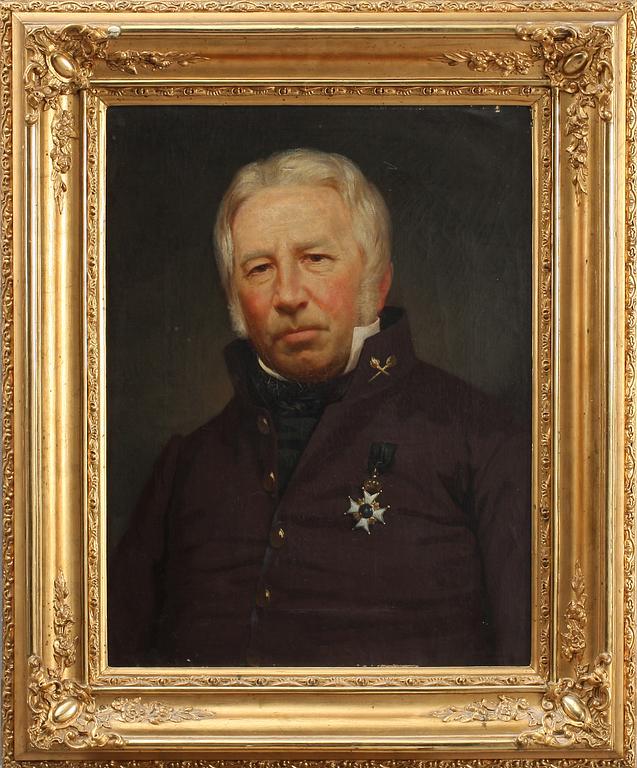 OKÄND KONSTNÄR, olja på duk, 1800-talets mitt.