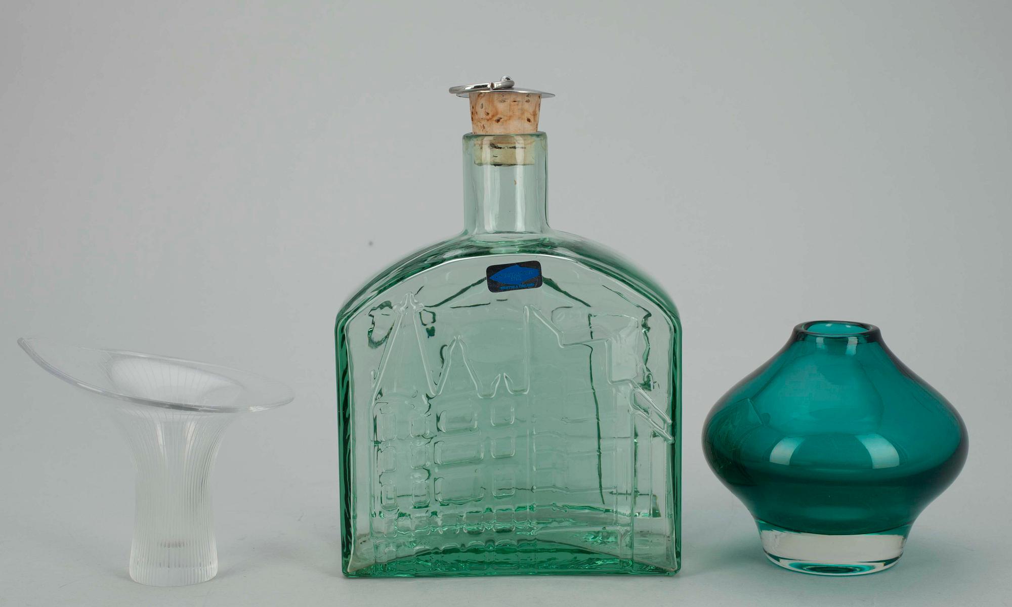 KONSTGLAS 3 st, glas, Nuutajärvi, Okkolin, Wirkkala.