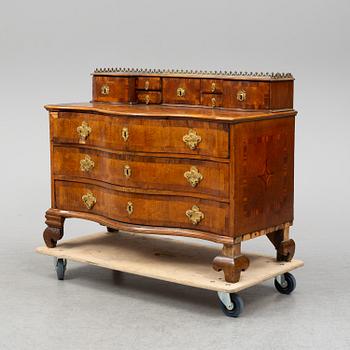 A late baroque chest of drawers, mid 18th century.