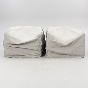 Paola Navone, fåtöljer för utomhusbruk, ett par, "Ghost Out", Gervasoni, Italien.