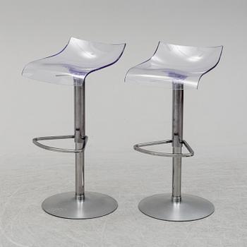 ARCHIRIVOLTO, a pair of 'PAM' bar stools from Ligne Roset, 2008.