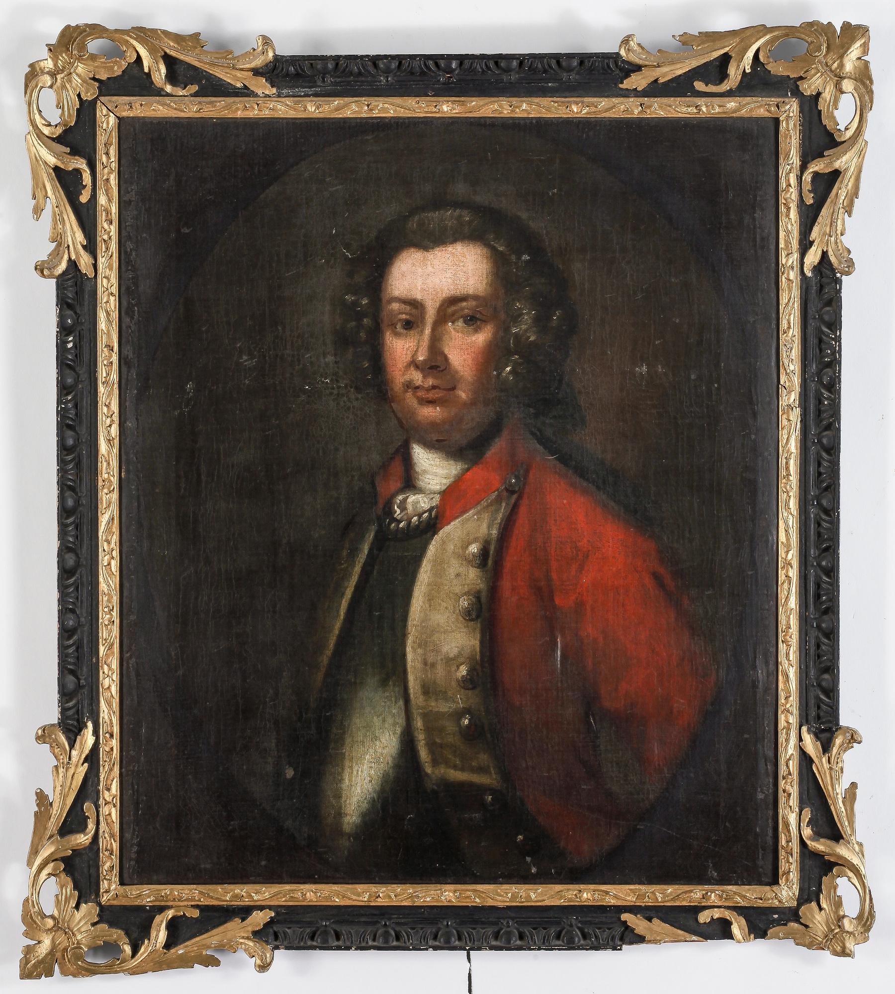 OKÄND KONSTNÄR, olja på duk, 1700-tal, ej signerad.