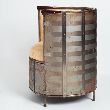 Mats Theselius, an easy chair, "Älgskinnsfåtöljen", Källemo, Sweden post 1991.