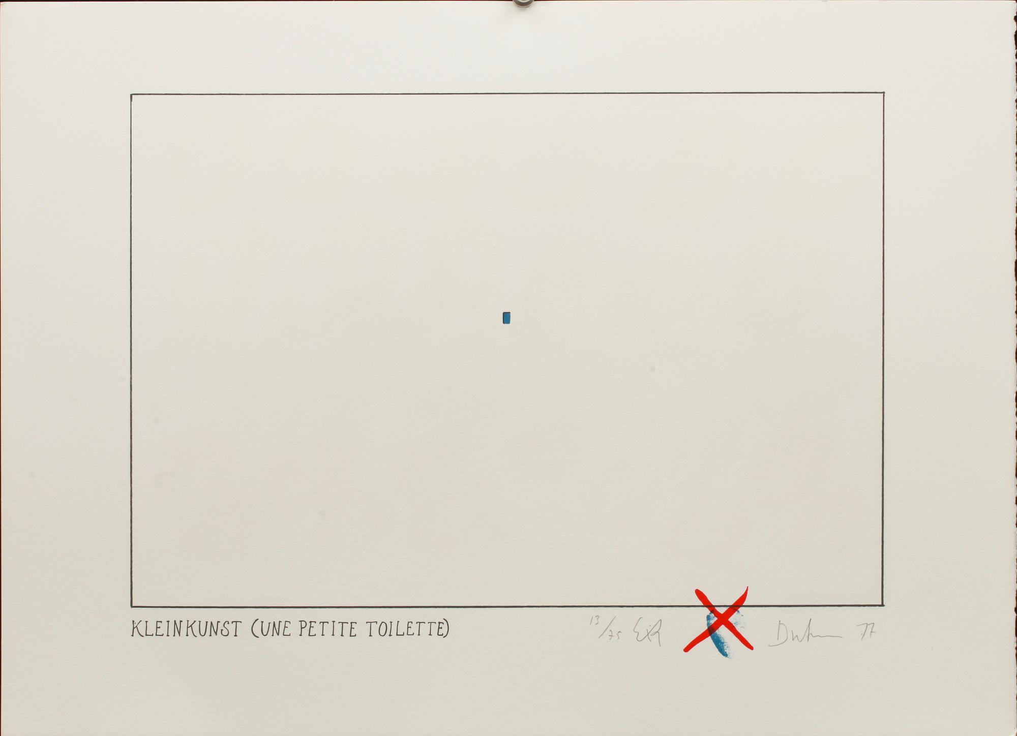 ERIK DIETMAN, mapp med 10 färglitografier, sign, dat -77 och numr 13/75.